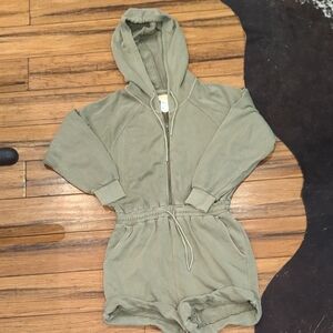 L*Space Olive Hooded Romper